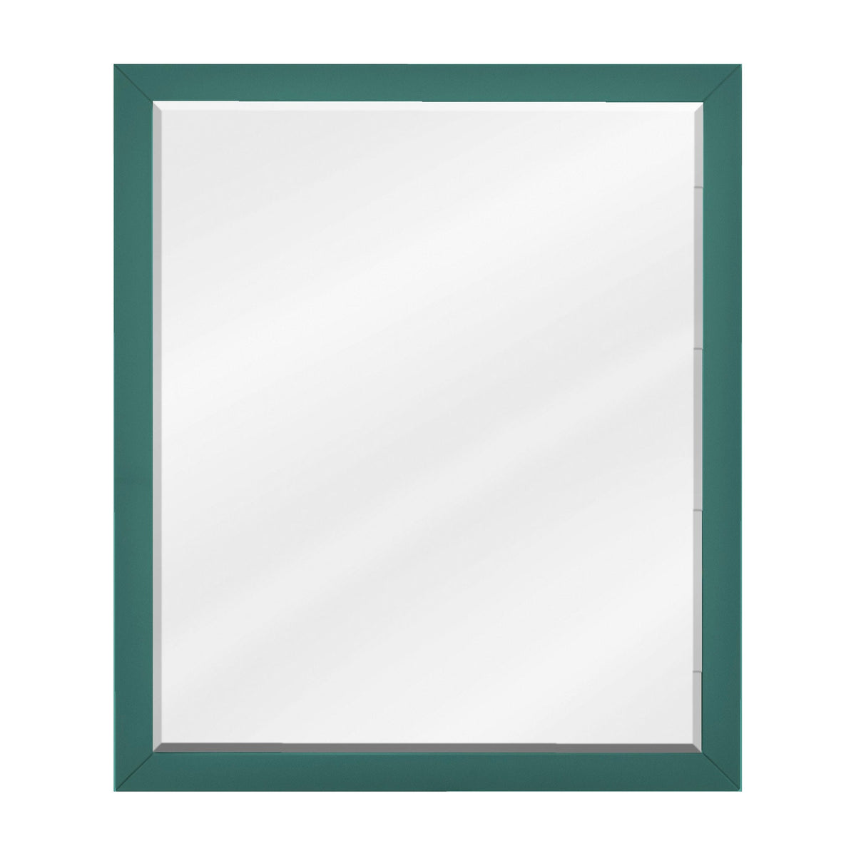 Adler Framed Mirror, 24" W x 28" H, Forest Green
