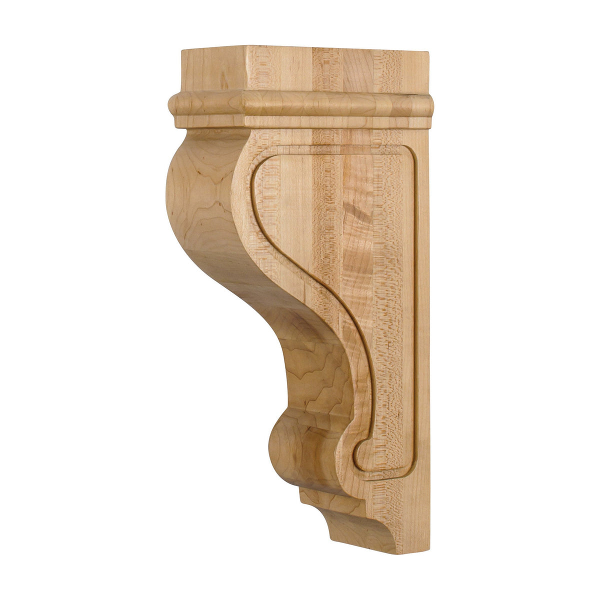 Arts & Crafts Wood Corbel, 3" x 5-3/4" x 12", Classic