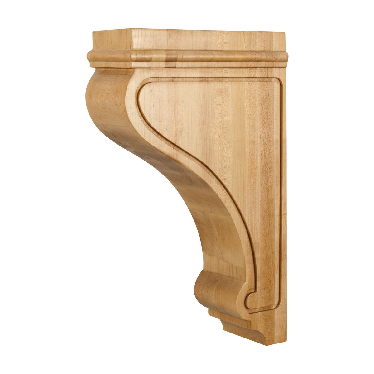 Arts & Crafts Wood Corbel, 4" x 9-3/4" x 16", Classic