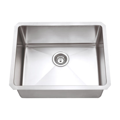 Augustin 23" Stainless Steel Undermount Kitchen Sink, Stainless Steel