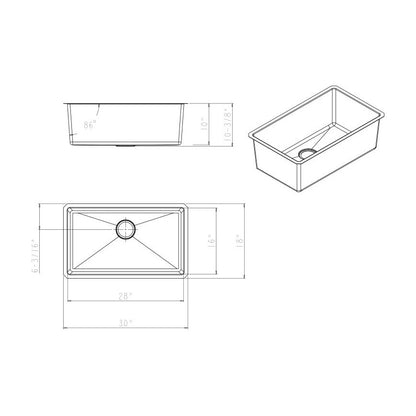 Augustin 30" Stainless Steel Undermount Kitchen Sink, Stainless Steel, alternate view