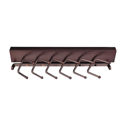 Barnaby 12" Sliding Tie Rack, Brushed Oil Rubbed Bronze