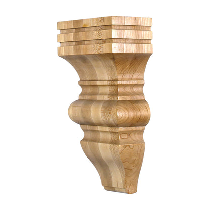 Baroque Wood Corbel, 5" x 3" x 10"