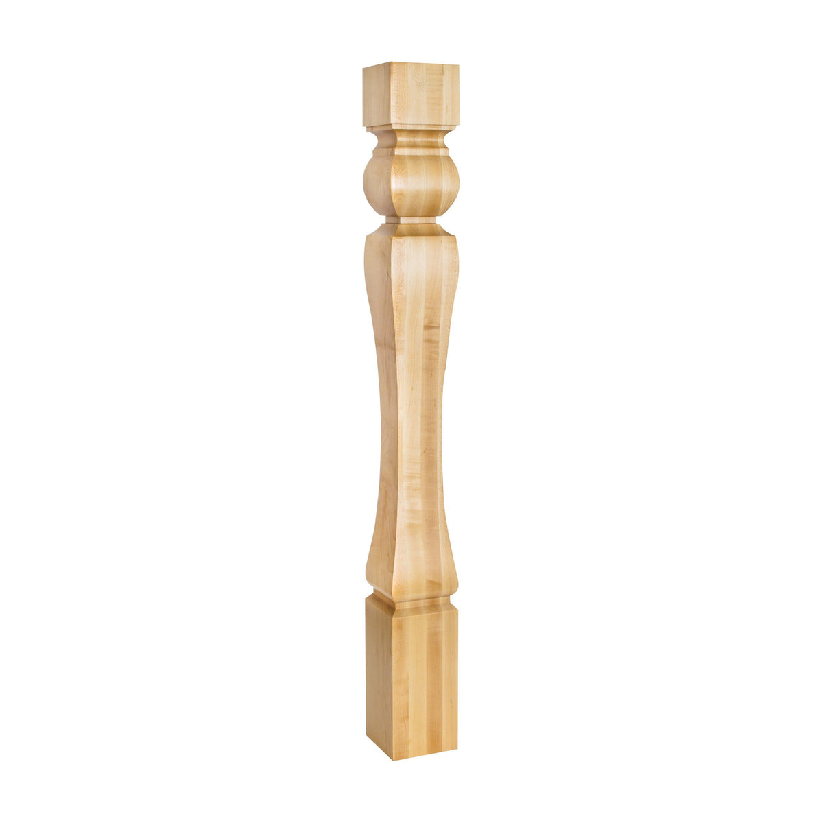 Baroque Wood Post, 3-3/4" x 3-3/4" x 35-1/2"