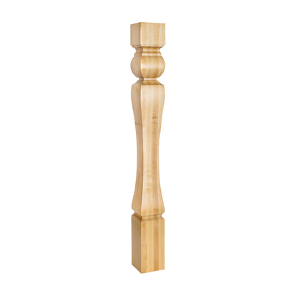 Baroque Wood Post, 3-3/4" x 3-3/4" x 35-1/2"
