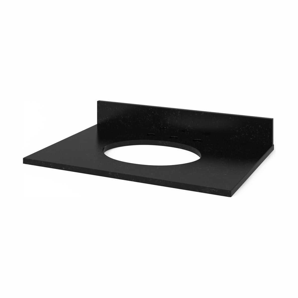 Black Granite Vanity Top, 31" Single Oval Bowl Cutout