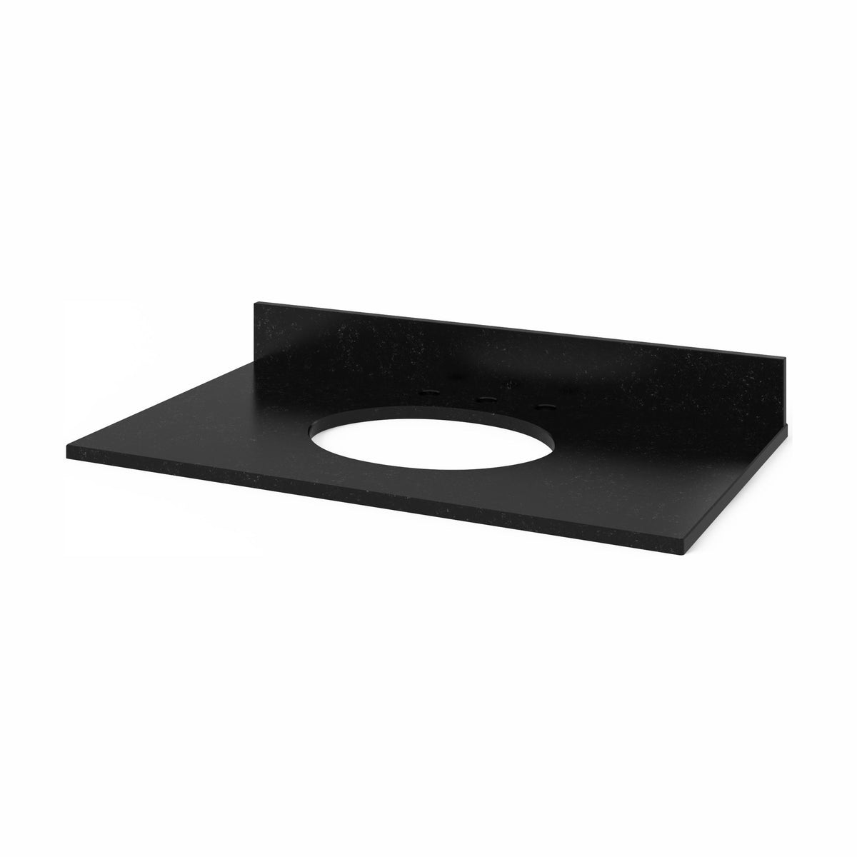 Black Granite Vanity Top, 37" Single Oval Bowl Cutout