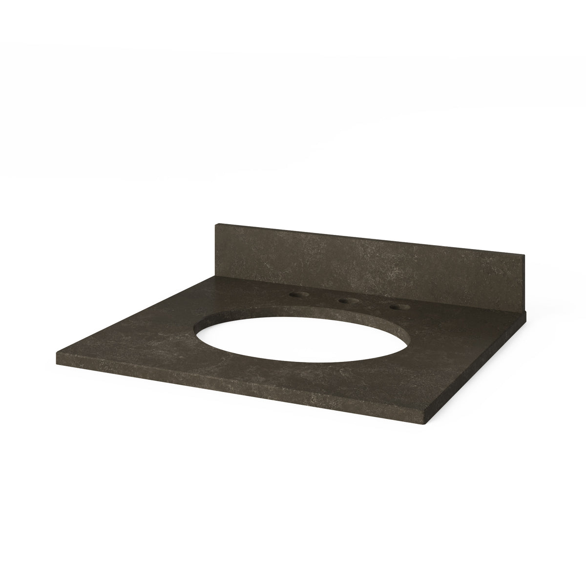 Blue Limestone Vanity Top, 25" Single Oval Bowl Cutout