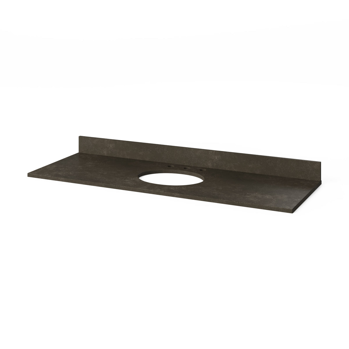 Blue Limestone Vanity Top, 61" Single Oval Bowl Cutout