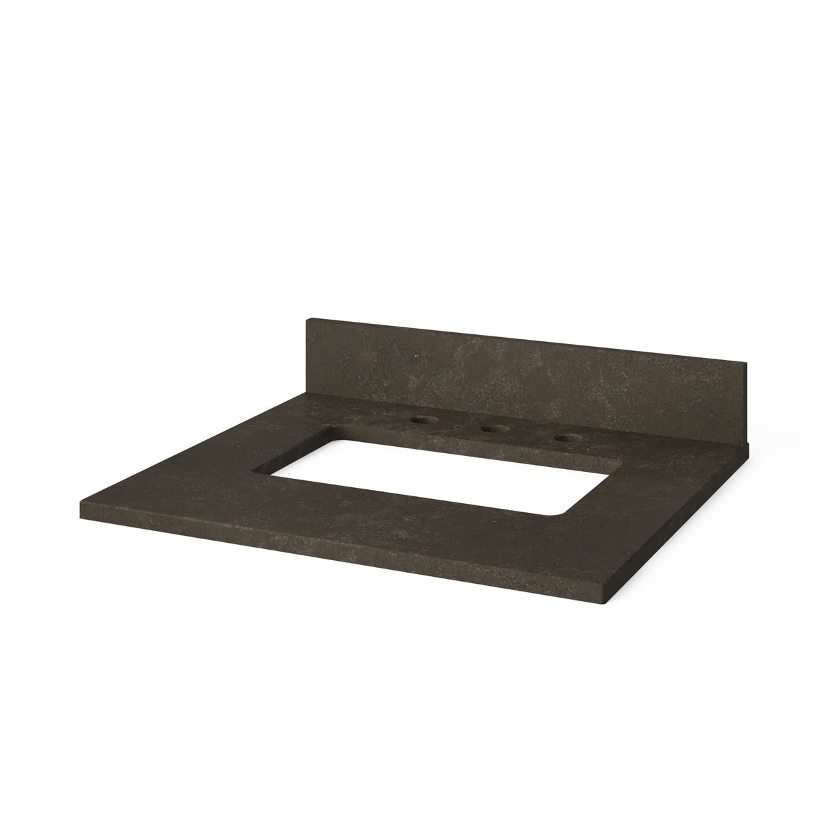 Blue Limestone Vanity Top, 25" Single Rectangle Bowl Cutout