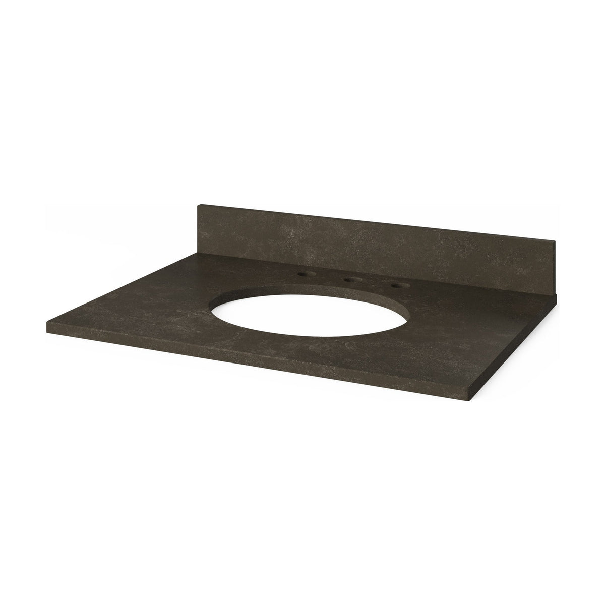Blue Limestone Vanity Top, 31" Single Oval Bowl Cutout