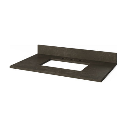 Blue Limestone Vanity Top, 37" Single Rectangle Bowl Cutout