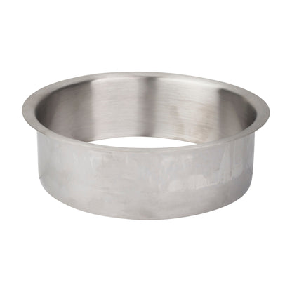 Brushed Stainless Steel Trash Can Ring, 6" Dia. x 2" H