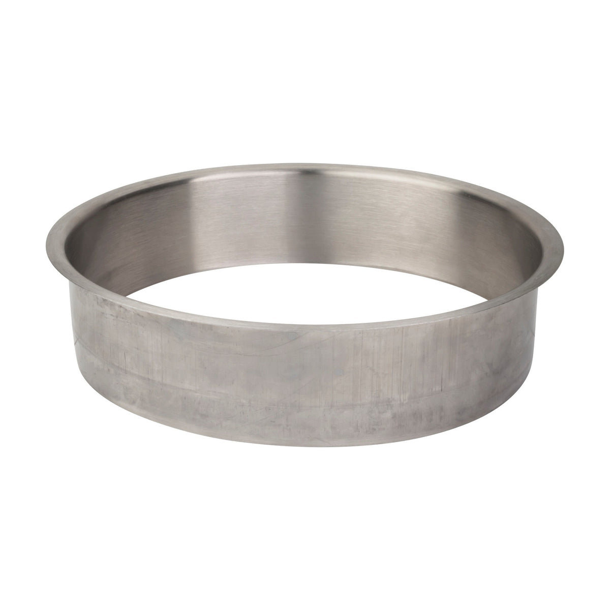 Brushed Stainless Steel Trash Can Ring, 8" Dia. x 2" H