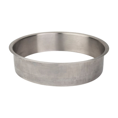Brushed Stainless Steel Trash Can Ring, 8" Dia. x 2" H