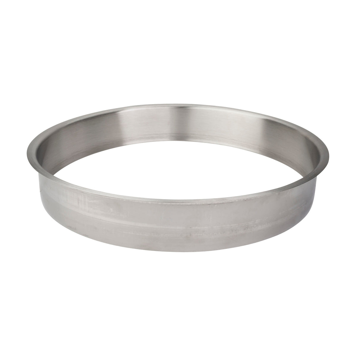 Brushed Stainless Steel Trash Can Ring, 12" Dia. x 2" H