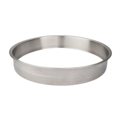 Brushed Stainless Steel Trash Can Ring, 12" Dia. x 2" H