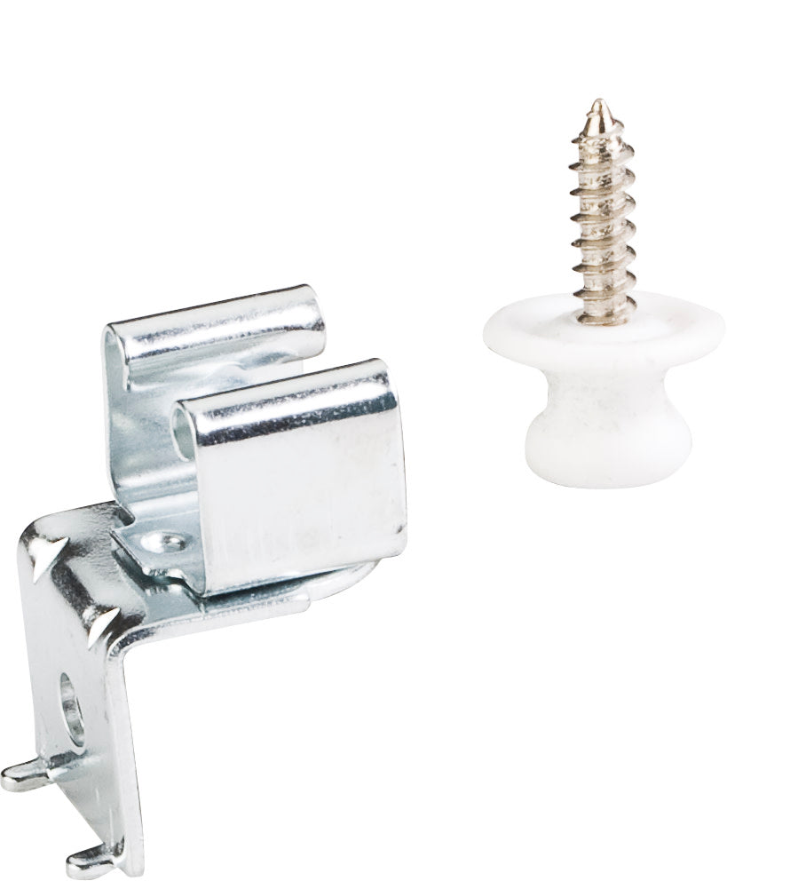 Button Catch, Reverse Clip L Mount, Zinc Receiver