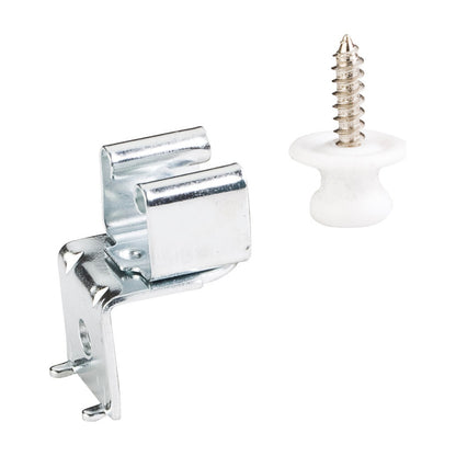 Button Catch, Reverse Clip L Mount, Zinc Receiver