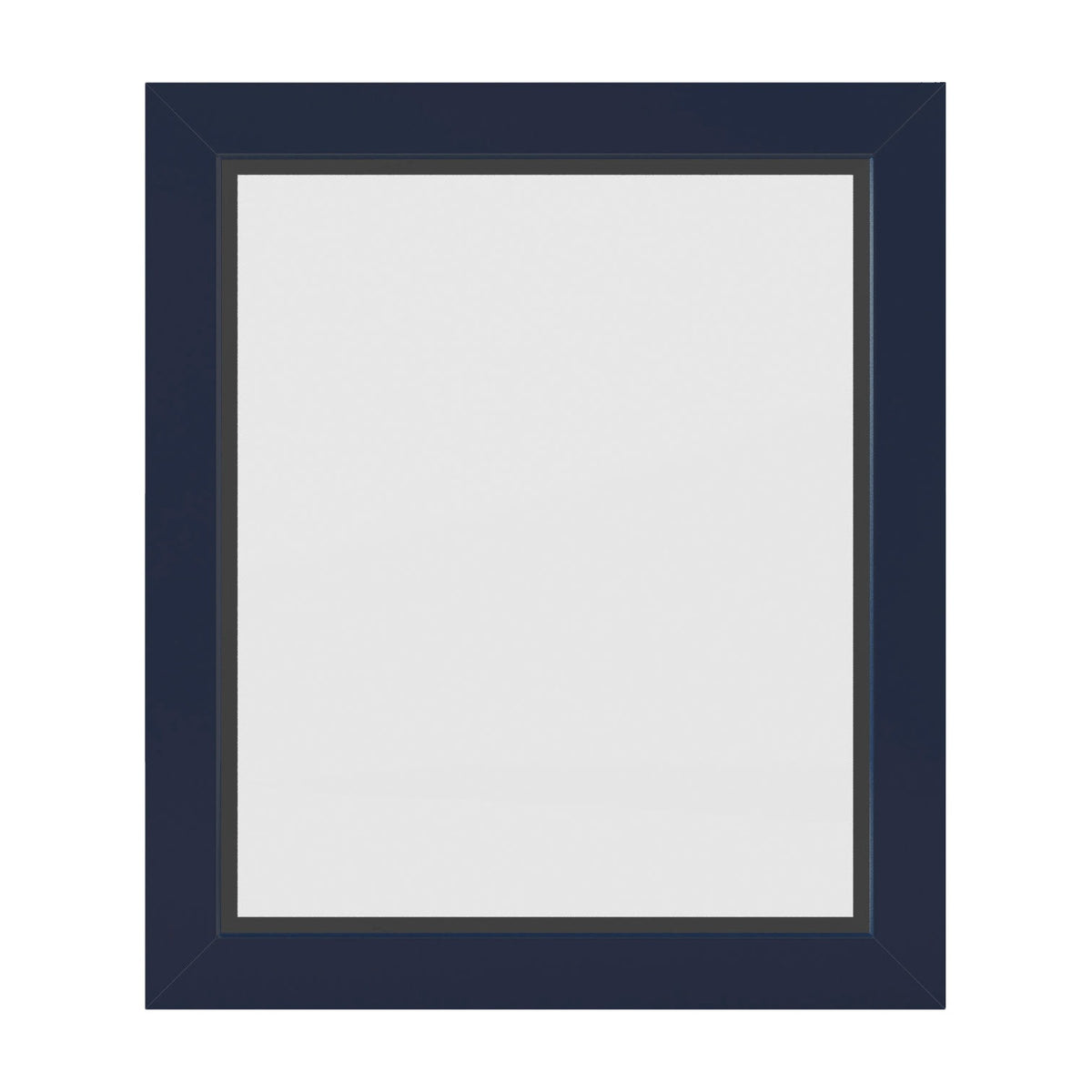 Cade Wood Framed Mirror, 24" W x 28" H, Hale Blue