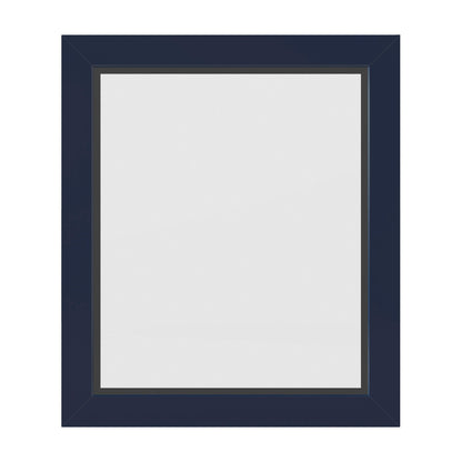 Cade Wood Framed Mirror, 24" W x 28" H, Hale Blue
