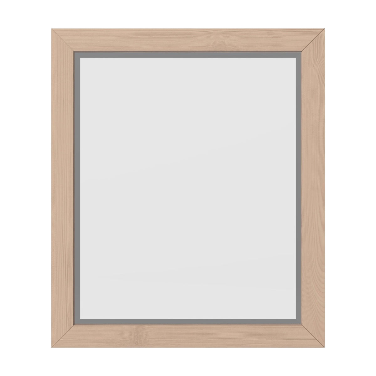 Cade Wood Framed Mirror, 24" W x 28" H, Natural Oak