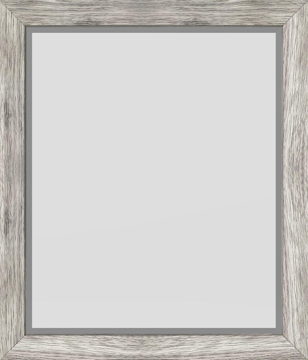 Cade Wood Framed Mirror, 24" W x 28" H, Weathered Grey