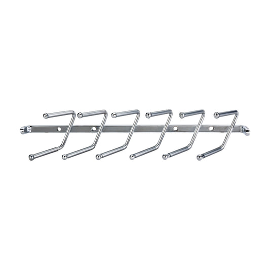 Callum 11" Screw Mounted Tie Rack in Polished Chrome