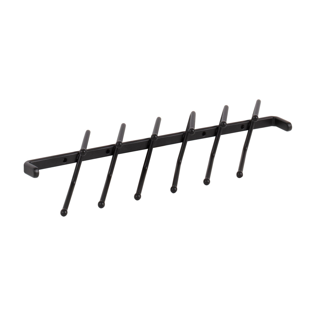 Callum 11" Screw Mounted Tie Rack, Matte Black