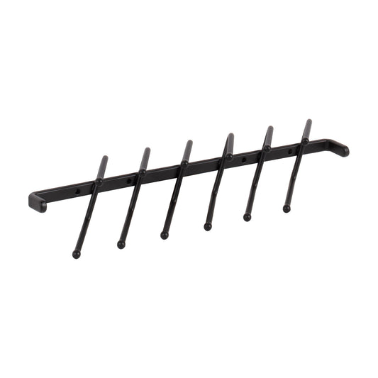 Callum 11" Screw Mounted Tie Rack in Matte Black