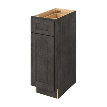 Catalina 12" Freestanding Bathroom Vanity Side Cabinet with Door and Drawer, Slate