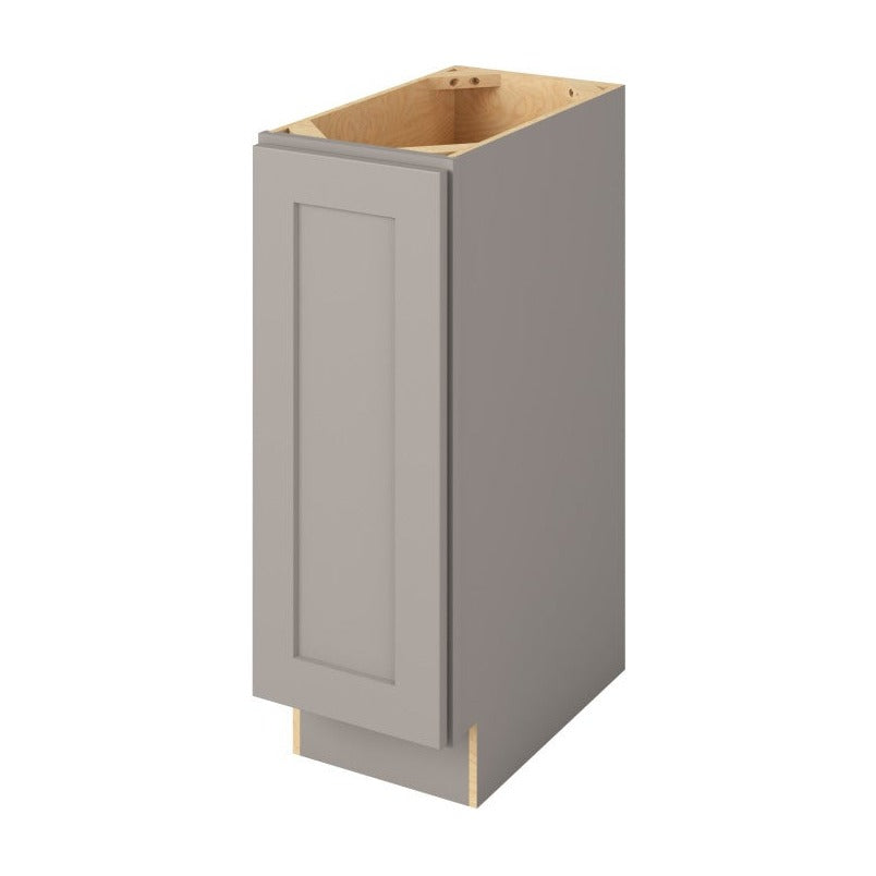 Catalina 12" Freestanding Bathroom Vanity Side Cabinet with Full Height Door, Pebble Grey