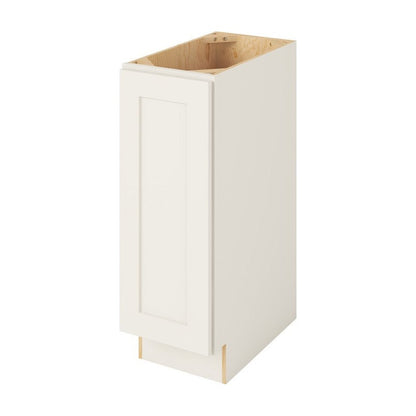 Catalina 12" Freestanding Bathroom Vanity Side Cabinet with Full Height Door, Shell White