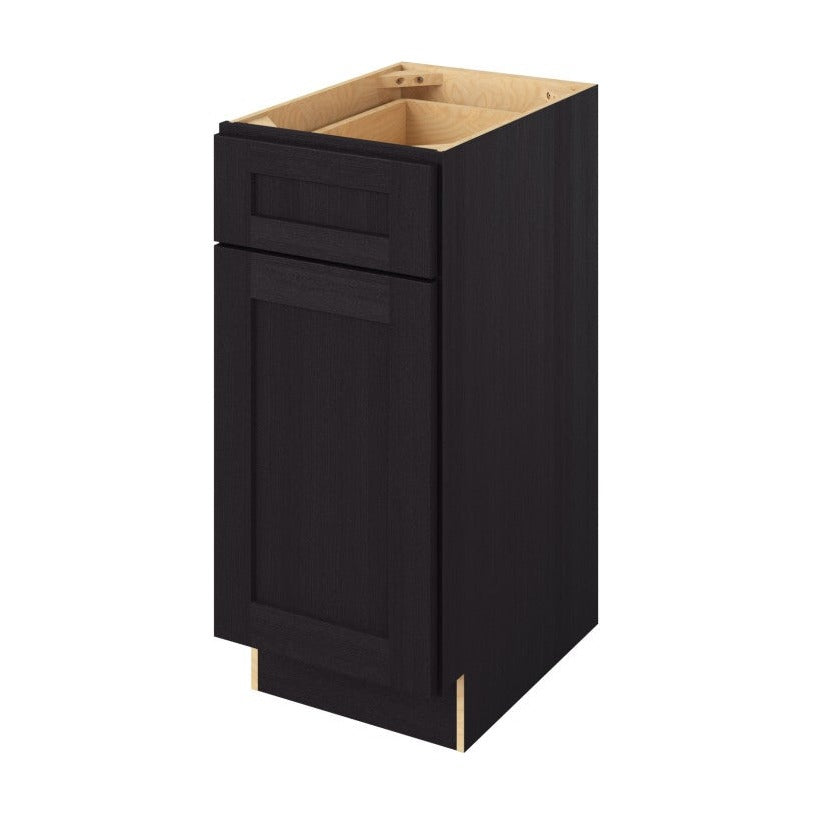 Catalina 15" Freestanding Bathroom Vanity Side Cabinet with Door and Drawer, Espresso