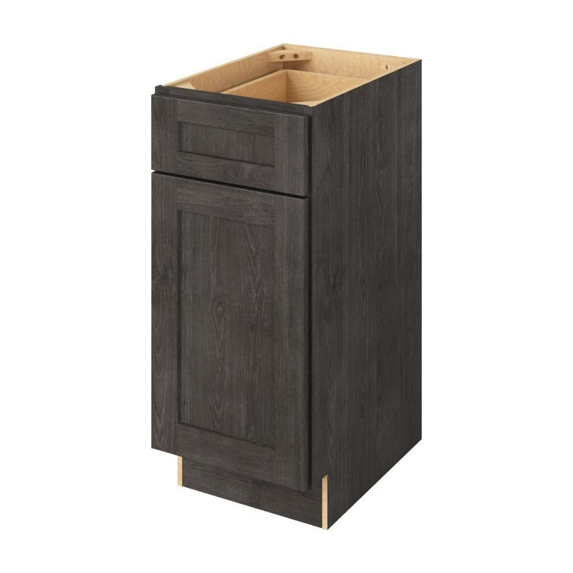 Catalina 15" Freestanding Bathroom Vanity Side Cabinet with Door and Drawer, Slate