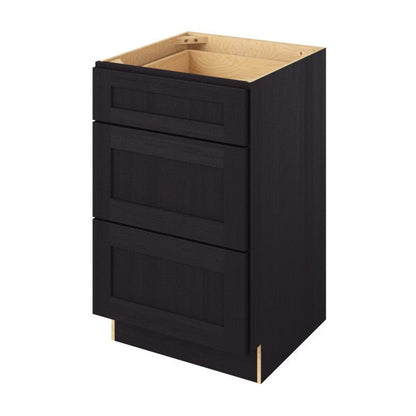 Catalina 21" Three Drawer Base Freestanding Bathroom Vanity Side Cabinet, Espresso