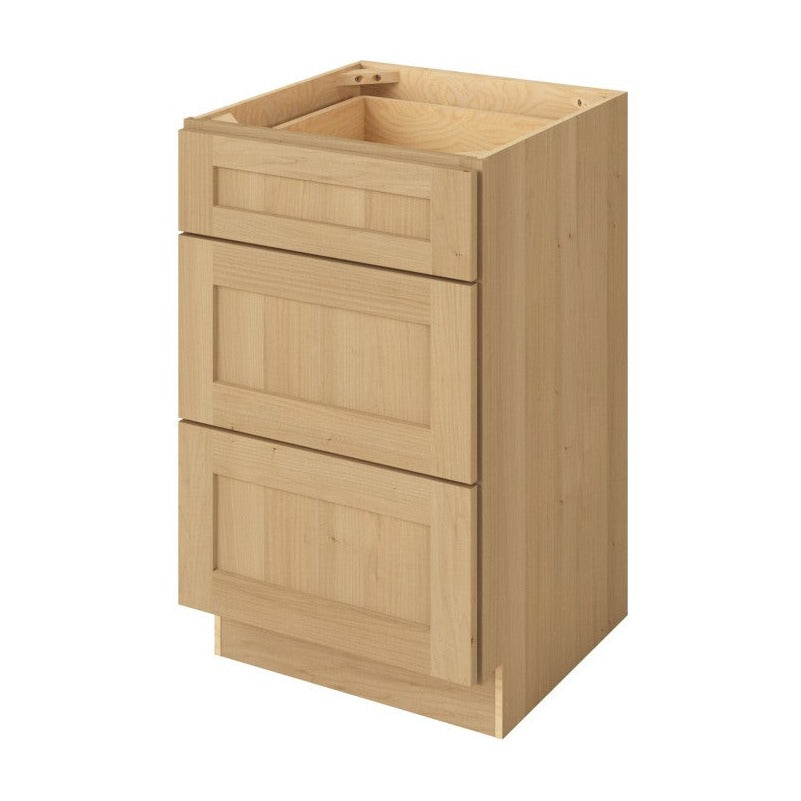 Catalina 21" Three Drawer Base Freestanding Bathroom Vanity Side Cabinet, Sandstone