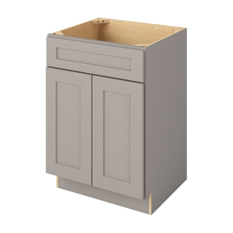 Catalina 24" Single Sink Base Freestanding Bathroom Vanity, Pebble Grey