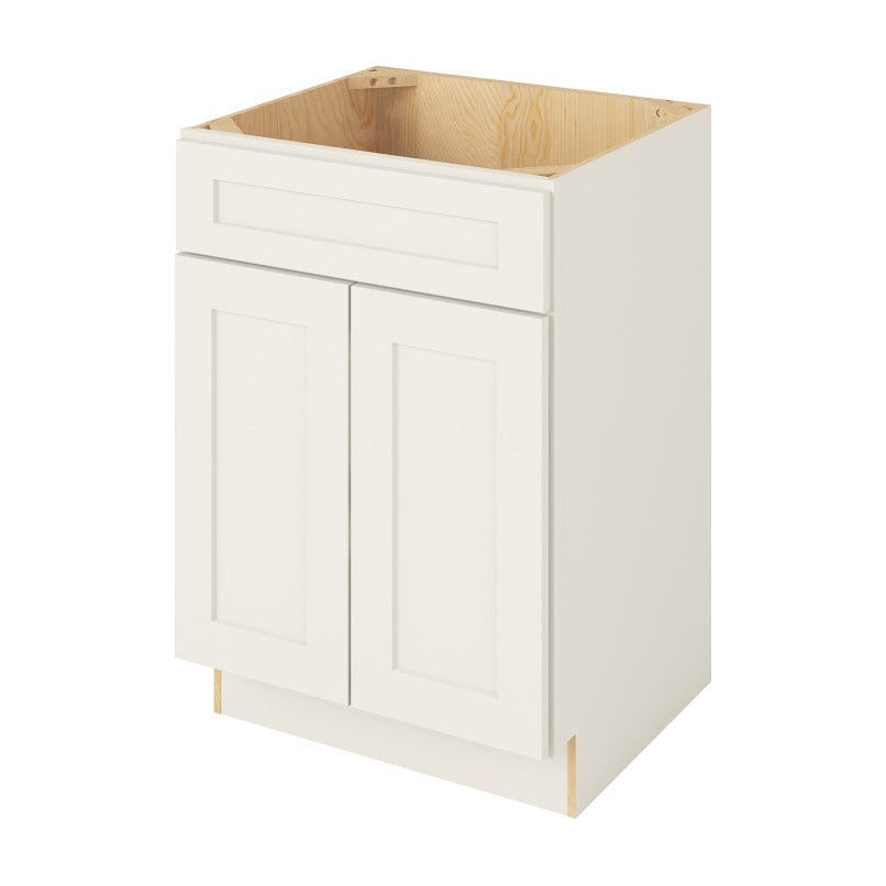 Catalina 24" Single Sink Base Freestanding Bathroom Vanity, Shell White