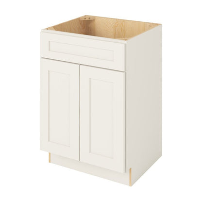 Catalina 24" Single Sink Base Freestanding Bathroom Vanity, Shell White
