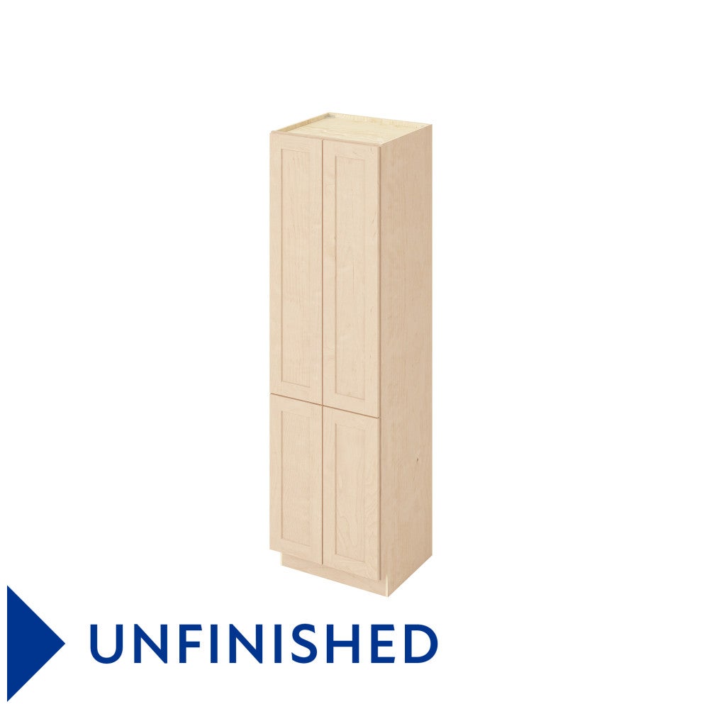 Catalina 24" x 84" Linen Cabinet, Unfinished