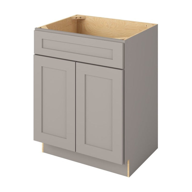 Catalina 27" Single Sink Base Freestanding Bathroom Vanity, Pebble Grey