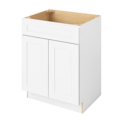 Catalina 27" Single Sink Base Freestanding Bathroom Vanity, Polar White