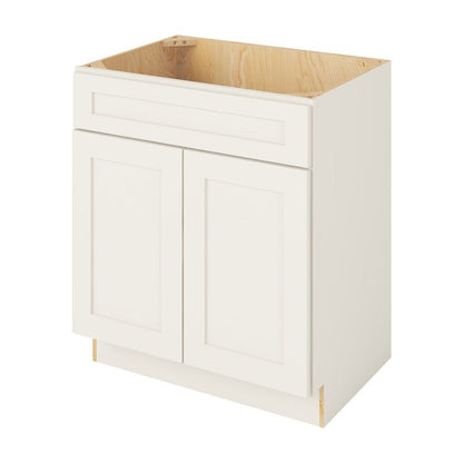 Catalina 30" Single Sink Base Freestanding Bathroom Vanity, Shell White