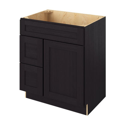 Catalina 30" Sink Base with Left Drawers Freestanding Bathroom Vanity, Espresso