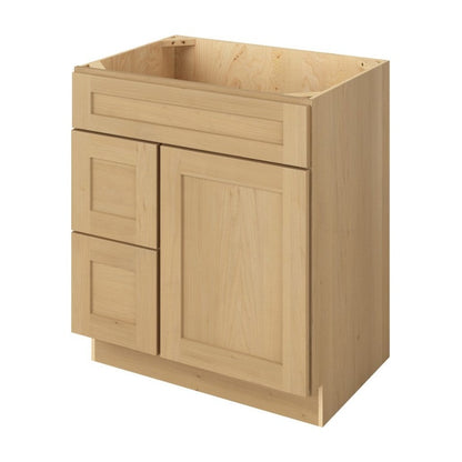 Catalina 30" Sink Base with Left Drawers Freestanding Bathroom Vanity, Sandstone