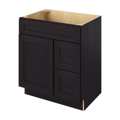 Catalina 30" Sink Base with Right Drawers Freestanding Bathroom Vanity, Espresso