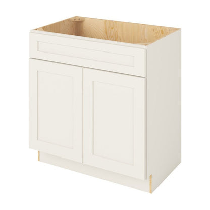 Catalina 33" Single Sink Base Freestanding Bathroom Vanity, Shell White