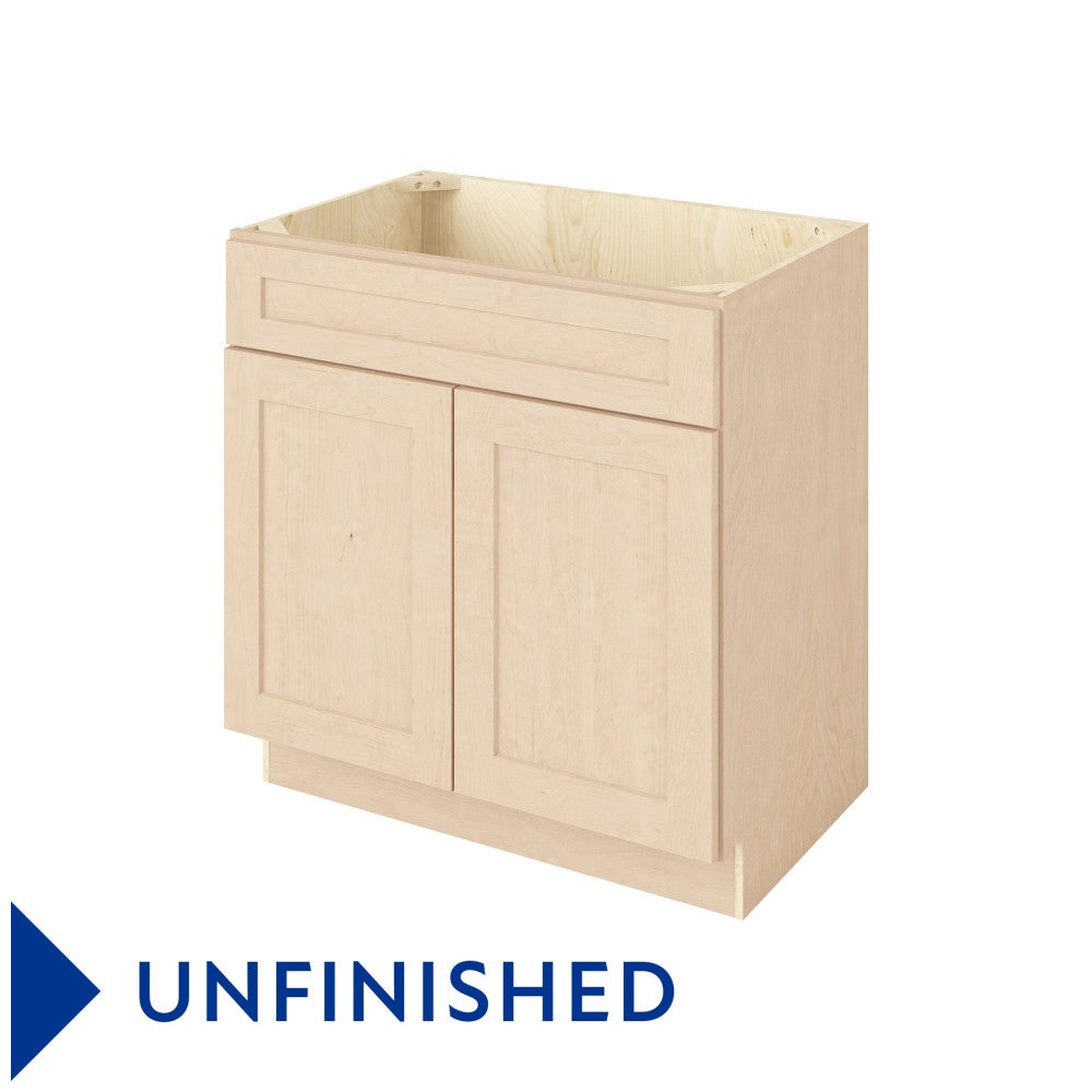 Catalina 33" Single Sink Base Freestanding Bathroom Vanity, Unfinished