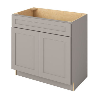 Catalina 36" Single Sink Base Freestanding Bathroom Vanity, Pebble Grey